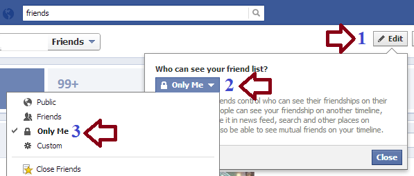 How to hide your friends list on facebook timeline ...