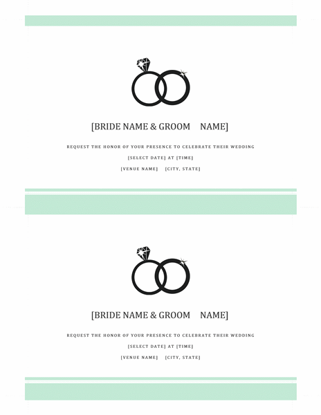 Free Wedding Invitation Templates For Word