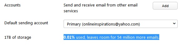 YMail gives us up to 1 TB of free storage. How to use it?